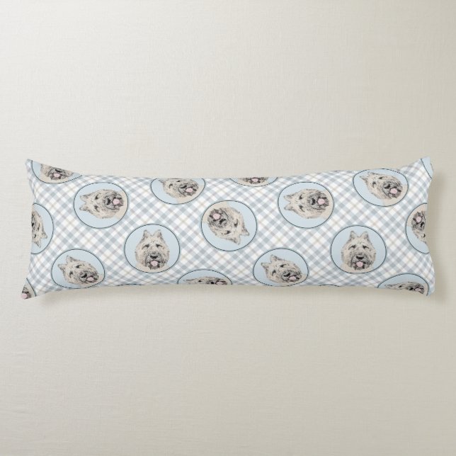 Coussins Longs Bouvier des Flandres Peinture Faune Brindle Dog Ar (Devant)