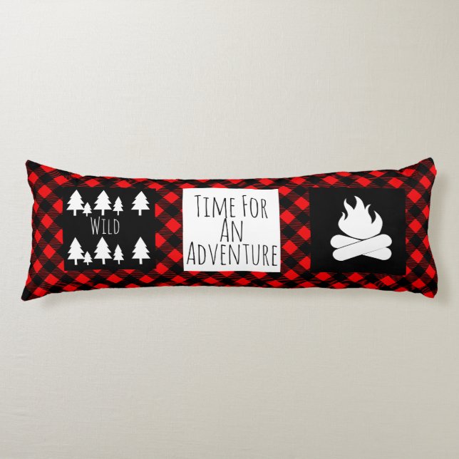 Coussins Longs Buffle sauvage rustique de bois de bison de contrô (Devant)