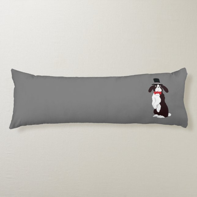 Coussins Longs Bunny Tuxedo (Devant)