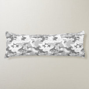 Coussins Longs Camouflage neige gris d'hiver, Militaire, Armée