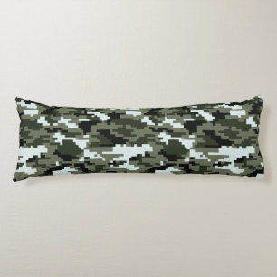 Coussins Longs Camouflage urbain numérique à 8 bits / Camo