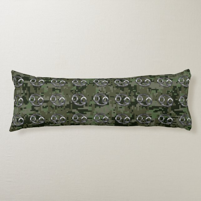Coussins Longs Cancer Zodiac Connexion Olive Green Camion numériq (Devant)