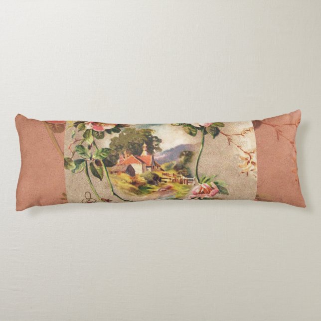 Coussins Longs Carte d'anniversaire vintage (Dos)