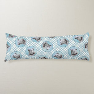 Coussins Longs Cesky Terrier Peinture Cute Original Animal de Com