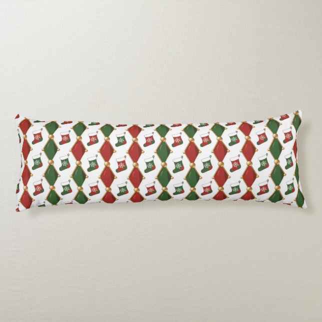 Coussins Longs Chaussette de Noël  (Dos)