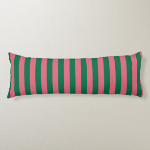 Coussins Longs Chérie Picket Rose Vert Bande