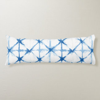 Coussins Longs Chevauchement Shibori Tie Dye Triangle Motif