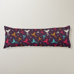 Coussins Longs Chiffre motif d'oiseaux de Phoenix