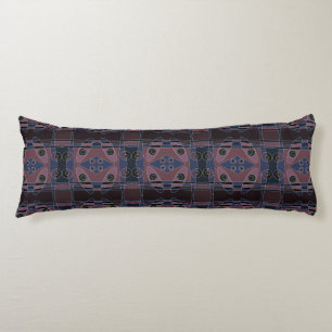 Coussins Longs Chintz de Bohême 18 bleu violet noir blanc