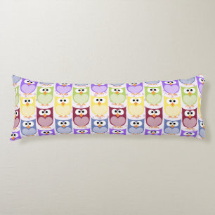 Coussins Longs Chouettes mignonnes, Chouette Motif, Chouettes pou