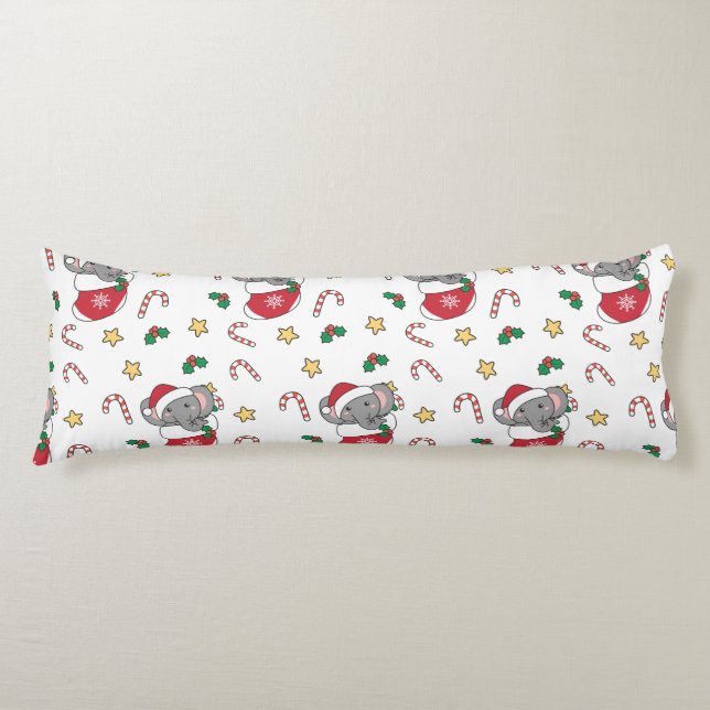 Coussins Longs Christmas Snow Winter Animals Classic (Devant)