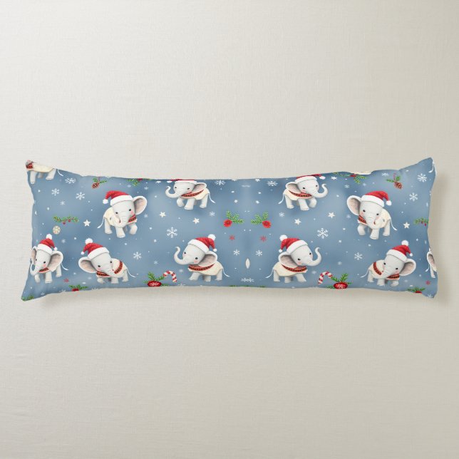 Coussins Longs Christmas Wedding Anniversaries Love Elephants (Devant)