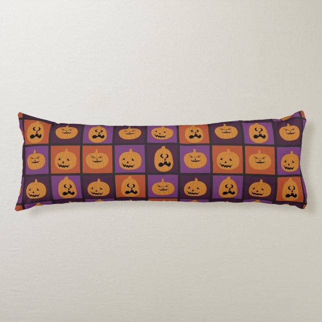 Coussins Longs Citrouilles d'Halloween (Devant)