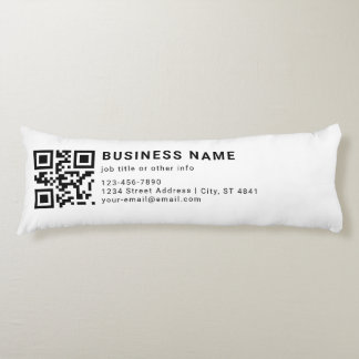 Coussins Longs Code QR promotionnel d'entreprise