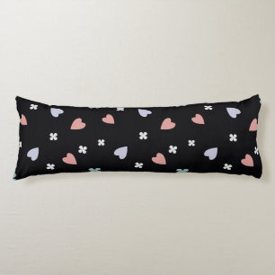 Coussins Longs Cœurs de trèfle mignons motif amour chanceux