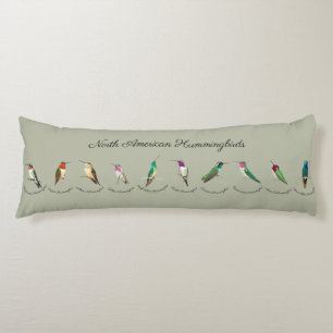 Coussins Longs Colibri nord-américain vert