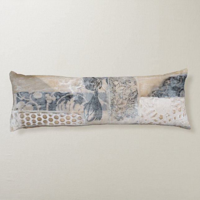 Coussins Longs Collage de dentelle I (Dos)
