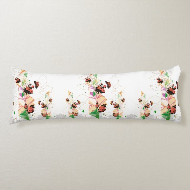 Coussins Longs Collage vintage (Devant)