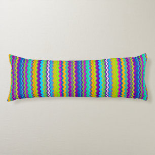 Coussins Longs Coloré Multicolore Wavy Line Motif