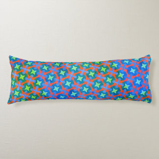 Coussins Longs Coloré Retro Bright Geometrical Stars Motif
