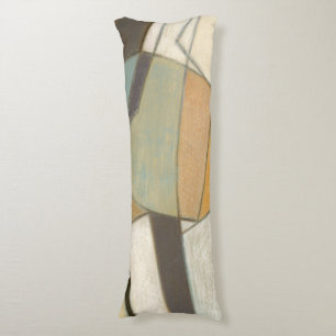 Coussins Longs Composition Abstraite avec des couleurs bouchées