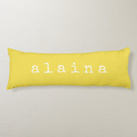 Conception de nom minimaliste simple en jaune