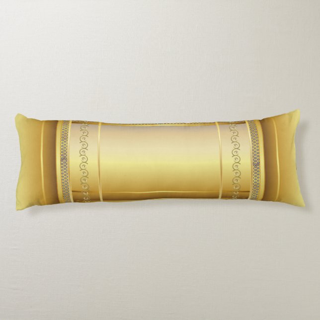 Coussins Longs Conception élégante d'or (Dos)