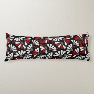 Coussins Longs Confetti de confleur en noir