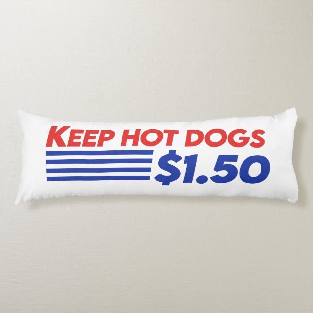 Coussins Longs Conserver les chiens chauds $ 1,50 (Devant)