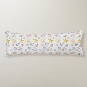 Coussins Longs Coquillages marins Nautiques Coquillages Starfish 