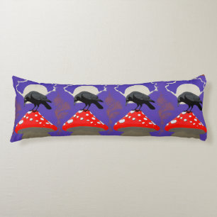 Coussins Longs Corbeau Mystique Gothique