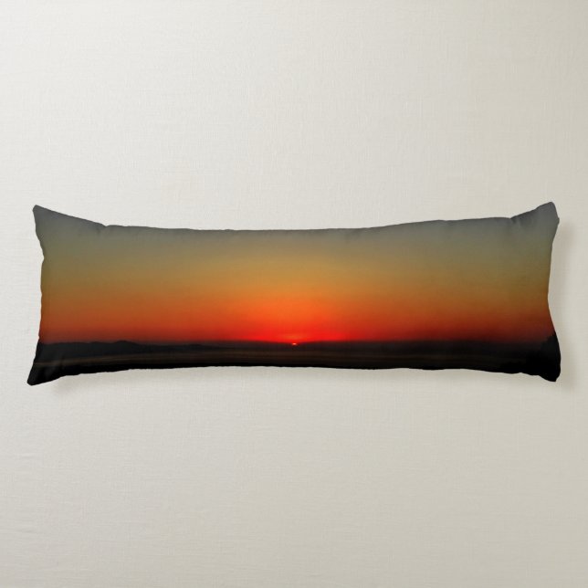 Coussins Longs Coucher de soleil dans l'eau (Devant)