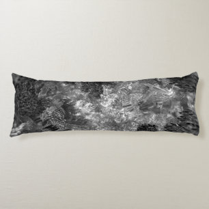 Coussins Longs Couches de cristaux gris