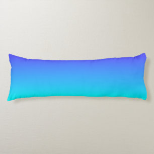 Coussins Longs Couleur au néon bleue et lumineuse au néon F