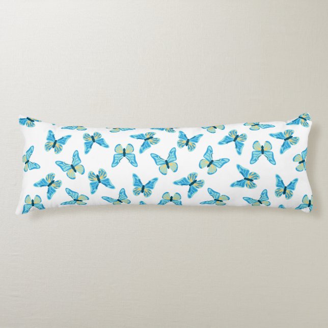 Coussins Longs Couleurs personnalisées Motif papillon (Devant)