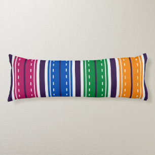 Coussins Longs Coureur multicolore Cartoon pour enfants Oreiller