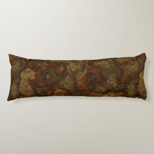 Coussins Longs Cuivre et pierre de bronze Abstrait