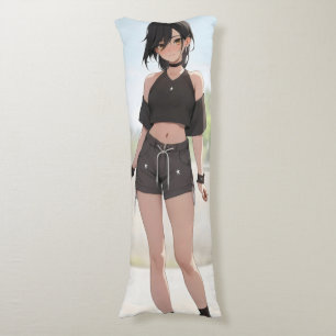 Coussins Longs Cute Anime Girl Style urbain