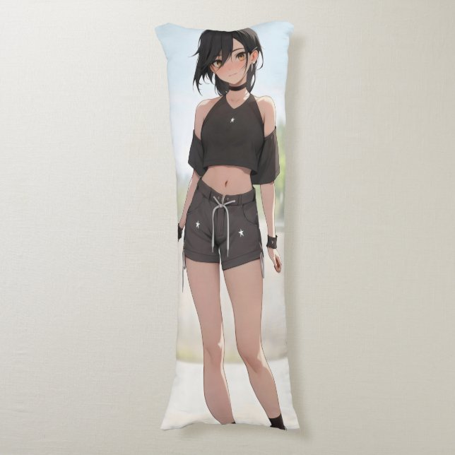 Coussins Longs Cute Anime Girl Style urbain (Devant (Vertical))