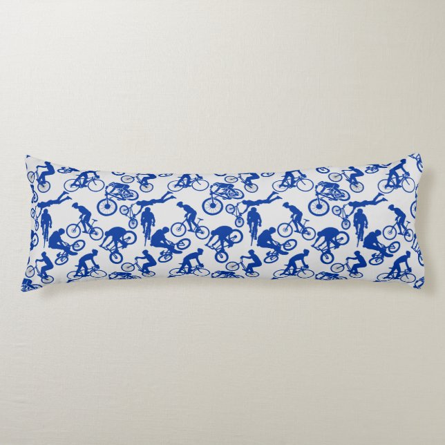 Coussins Longs Cyclisme Freestyles Motif.w x4 OffWhite BG (Devant)