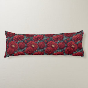 Coussins Longs Dahlias Floral Cozy Home Vintage Floor