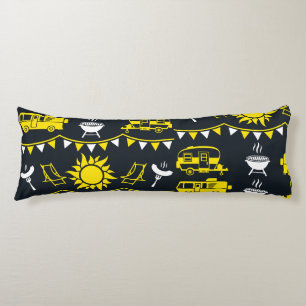 Coussins Longs Décor camping Caravan