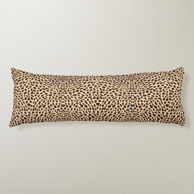 Coussins Longs Décor de guépard de peau (Devant)