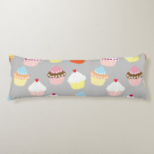 Coussins Longs Délicieux Décoré Anniversaire Cupcakes Oreiller Co