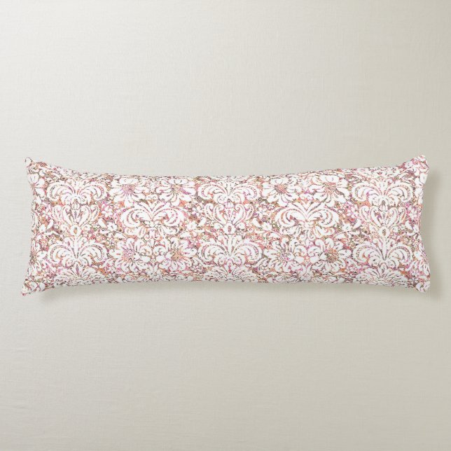 Coussins Longs Design vintage rose pâle (Devant)