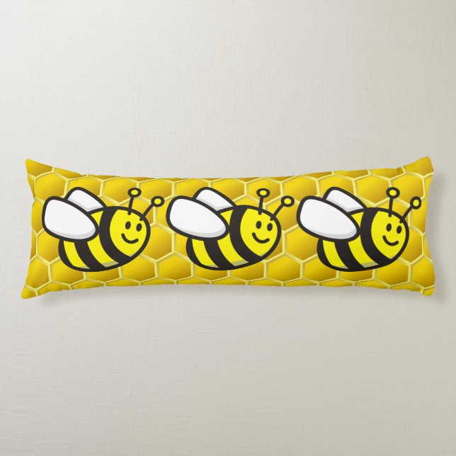 Coussins Longs Dessin sur les abeilles (Devant)