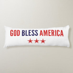 Coussins Longs Dieu bénisse l'Amérique