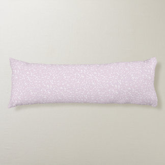 Coussins Longs Ditsy Dots Pattern - White on Dusty Pink