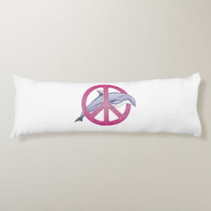 Coussins Longs Dolphin rose de paix