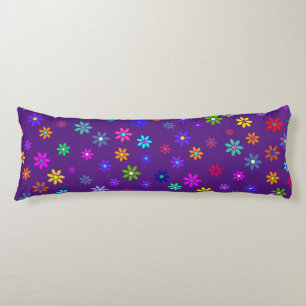 Coussins Longs Douche à fleurs - motif de couleur 1
